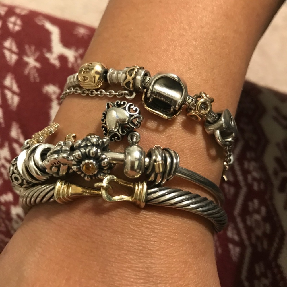 2 Authentic PANDORA bracelet with charm - Picture 5 of 6